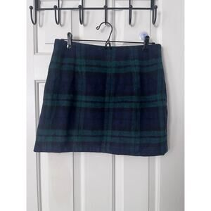 New Women’s Plaid Wool Skirt Size Medium